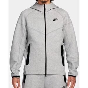 Nike sportswear tech fleece full zip hoodie grey fb7921-063 mens size XXL new